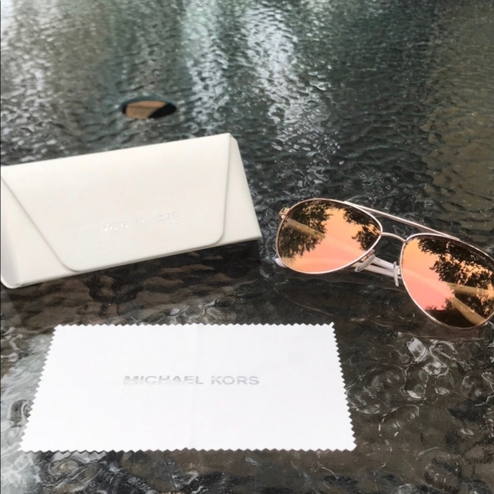 Michael Kors rose gold sunglasses